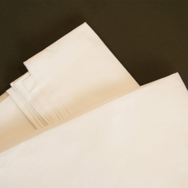 Reysha Solid Colour Premium Cotton Bedsheet- White Pearl 400 TC - Image 4