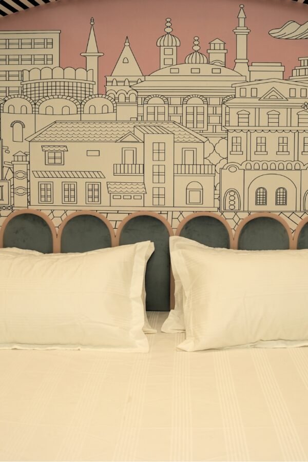 Jacquard Luxe Lines – Pearl White 400 TC