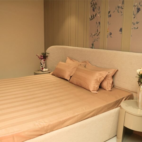 Jacquard Luxe Lines – Sand 400 TC