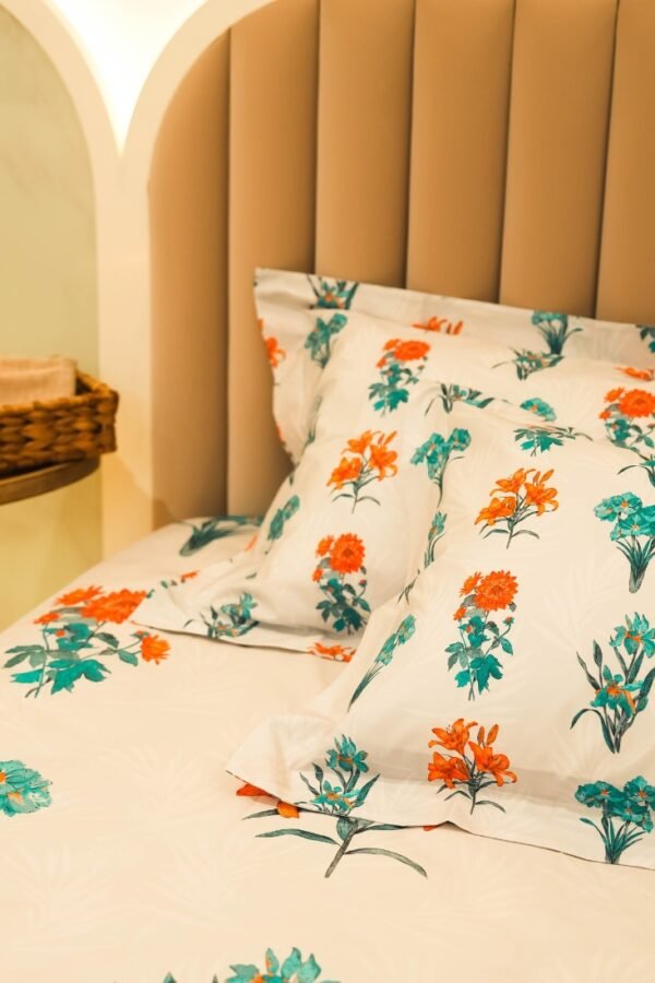 Reysha Digital Print Colour Premium Cotton Bedsheet- FLORAL BLISS 300 TC