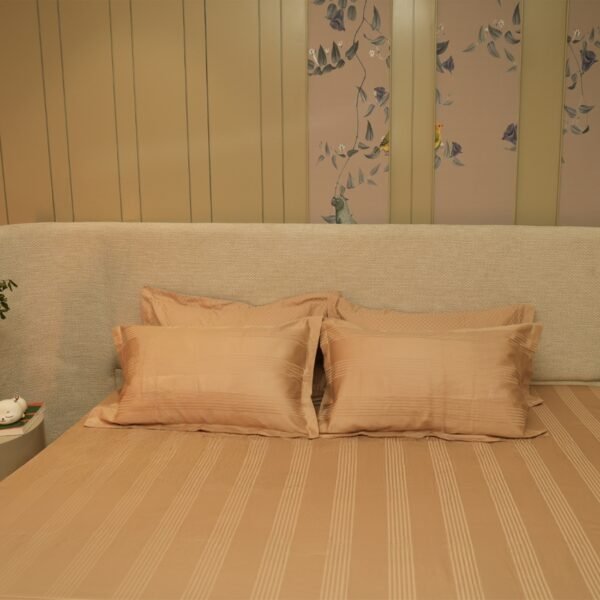 Jacquard Luxe Lines – Sand 400 TC - Image 2