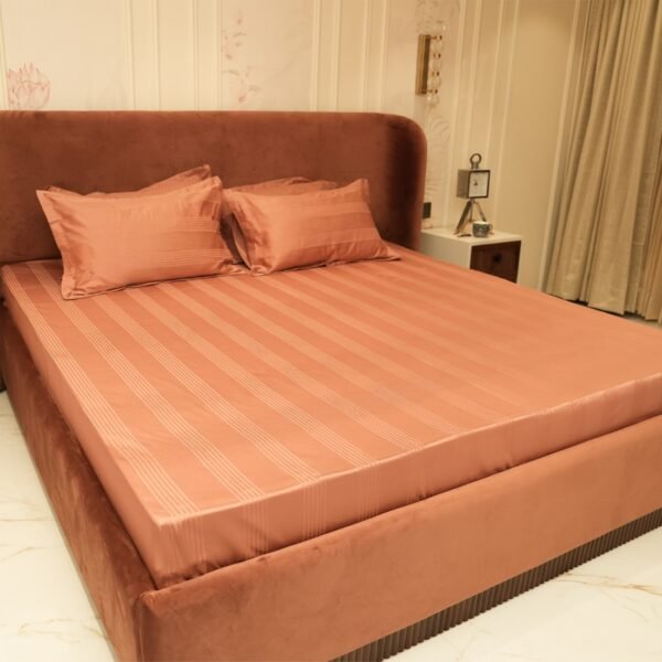 Jacquard Luxe Lines – Amber Dust 400 TC - Image 2