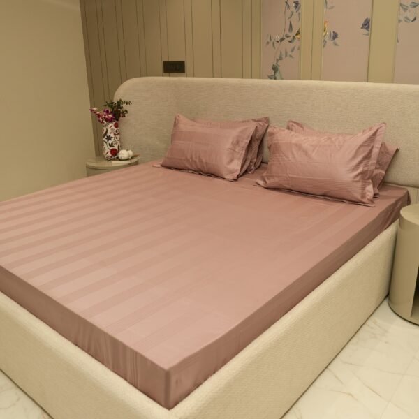 Jacquard Luxe Lines – Blush Bloom 400 TC - Image 2