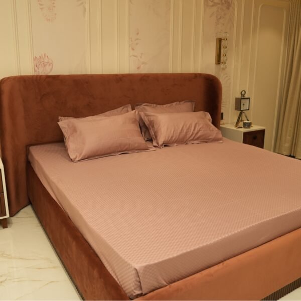 Jacquard Checkmate- Rose 400 TC - Image 2