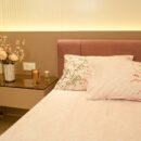 Reysha Digital Print Colour Premium Cotton Bedsheet- Cherry Blossom ( Thread Count 400 )