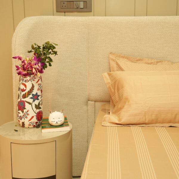 Jacquard Luxe Lines – Sand 400 TC - Image 3