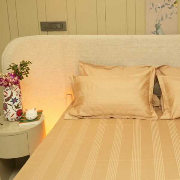 Jacquard Luxe Lines – Sand 400 TC - Image 4