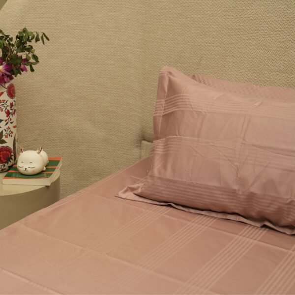 Jacquard Luxe Lines – Blush Bloom 400 TC - Image 4
