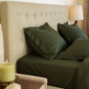Reysha Solid Colour Premium Cotton Bedsheet- Secret Garden 500 TC