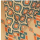 Reysha Digital Print Colour Premium Cotton Bedsheet- IKKAT ESSENCE 300 TC