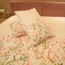 Reysha Digital Print Colour Premium Cotton Bedsheet- Cherry Blossom ( Thread Count 400 )